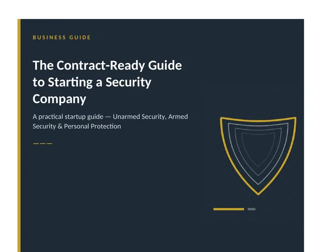 The Contract-Ready Guide to Starting a Security Company cover page