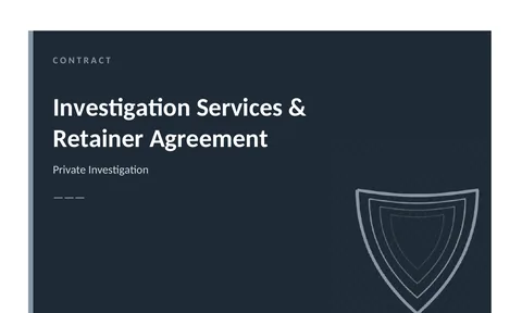 PI Retainer Agreement preview