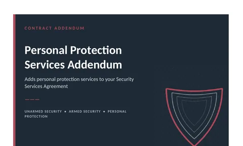 Personal Protection Addendum preview