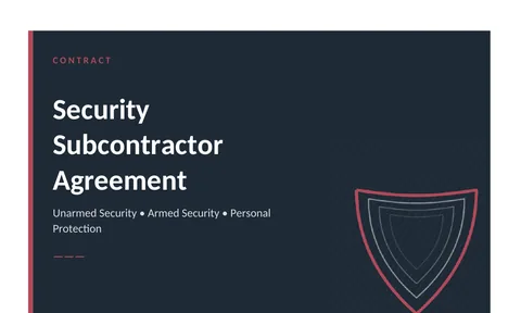 Subcontractor Agreement preview