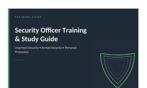 Security Officer Training and Study Guide preview